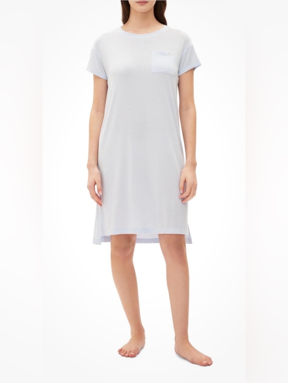 Gap GapBody Women’s Short-Sleeve Dorm Nightgown (Blue, XL)